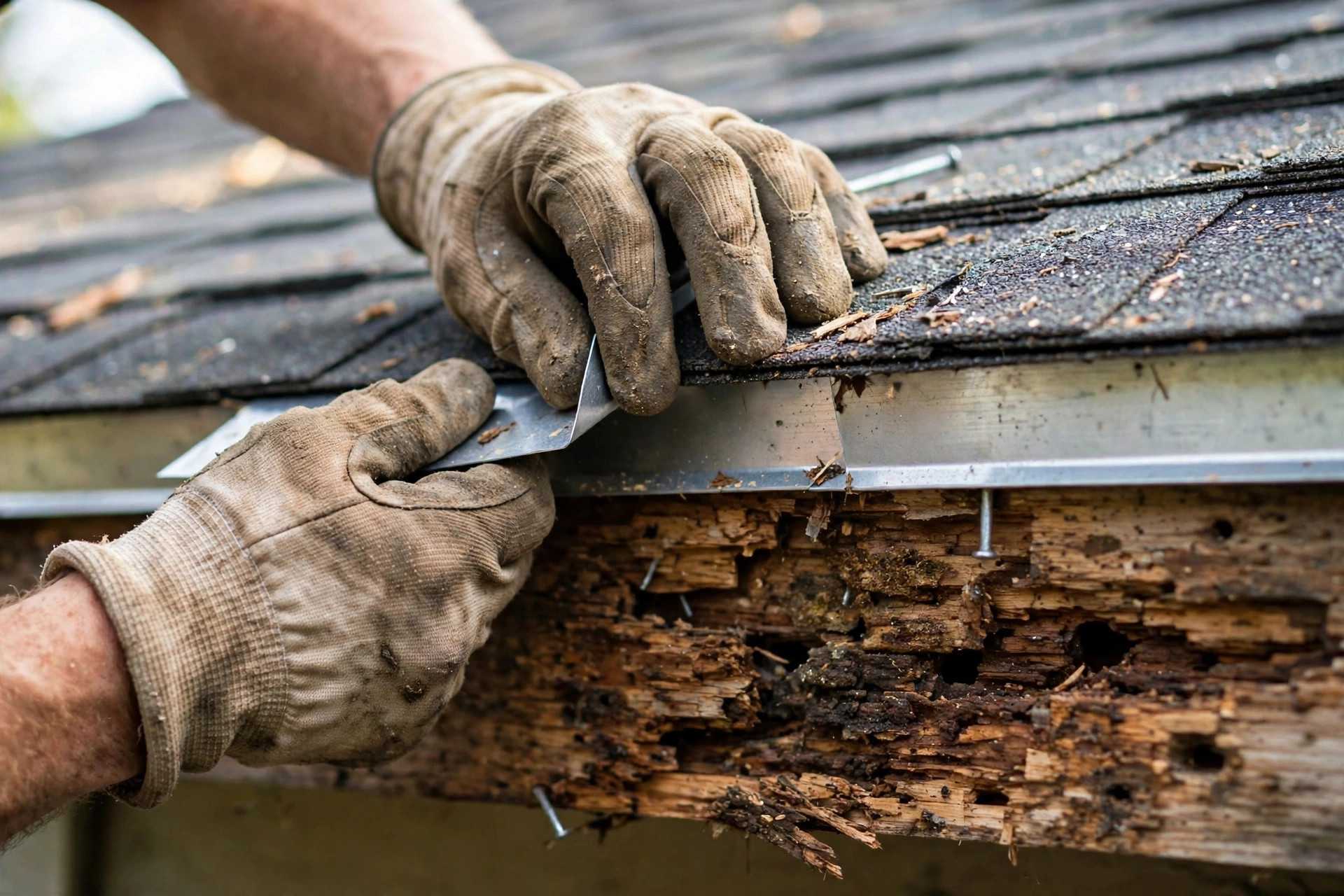Flashing & Rotted Wood